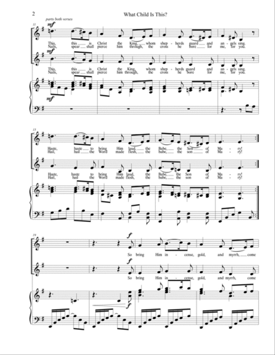 What Child Is This? (2 pt.) SA scores gallery preview page 2