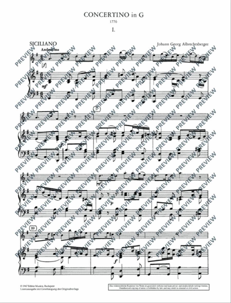 Concertino G major and Nocturne C major Oboe scores gallery preview page 4