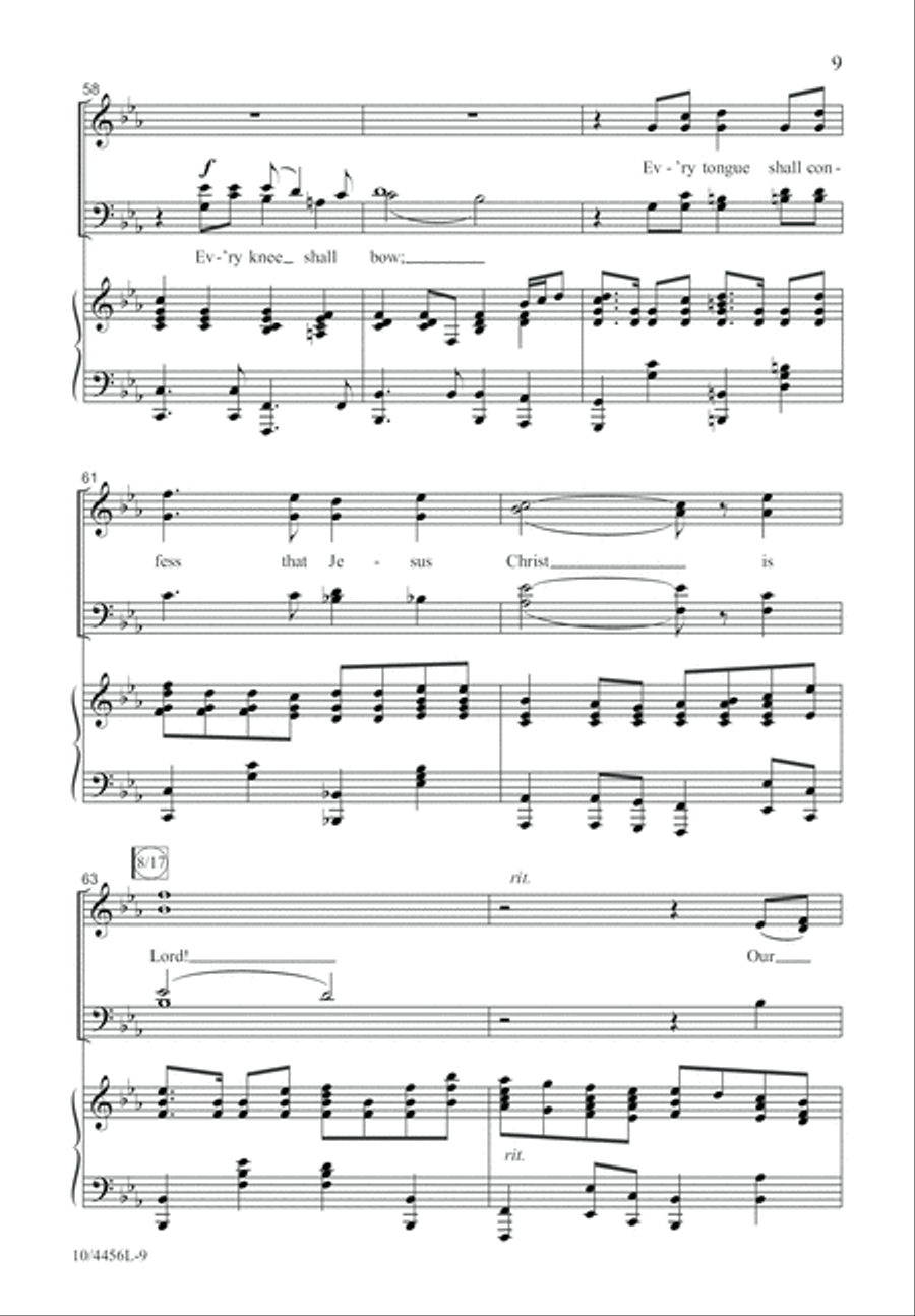 Our Faith in God Alone 4-Part scores gallery preview page 10