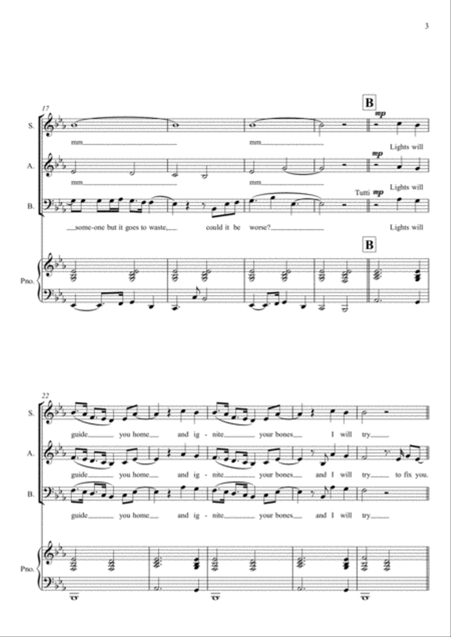 Fix You 3-Part scores gallery preview page 3