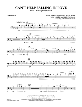 Can't Help Falling In Love (Solo Alto Saxophone Feature) - Trombone 1