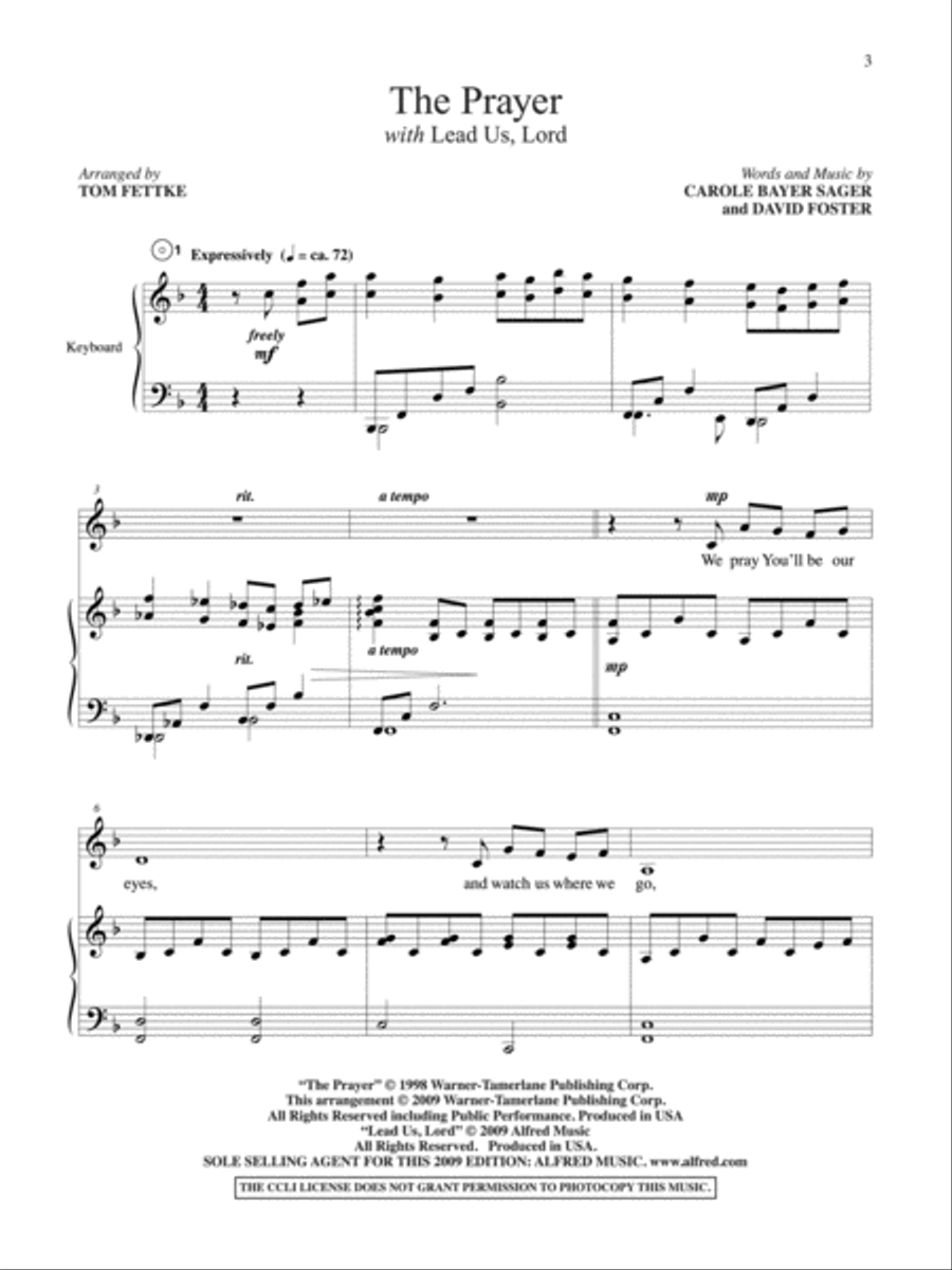 The Prayer The Prayer Voice scores gallery preview page 4