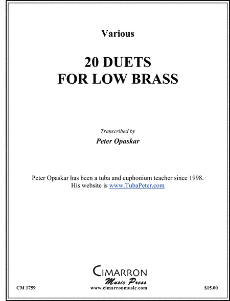 20 Duets for Low Brass