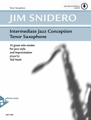 Book cover for Intermediate Jazz Conception Tenor Saxophone