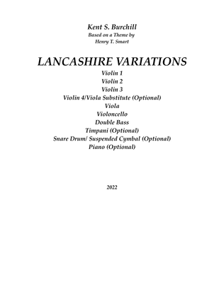 LANCASHIRE VARIATIONS for String Orchestra