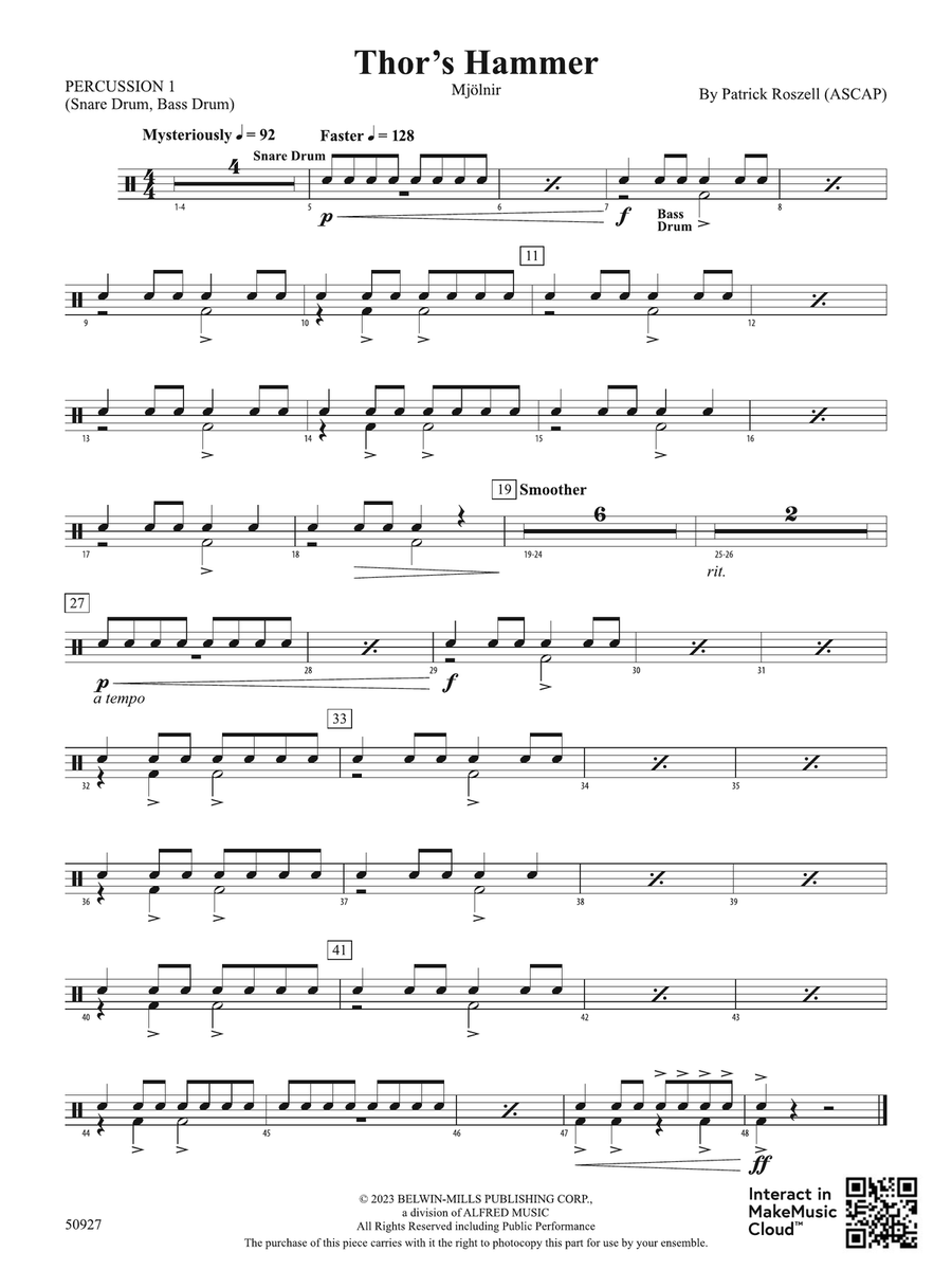 Thor's Hammer: 1st Percussion