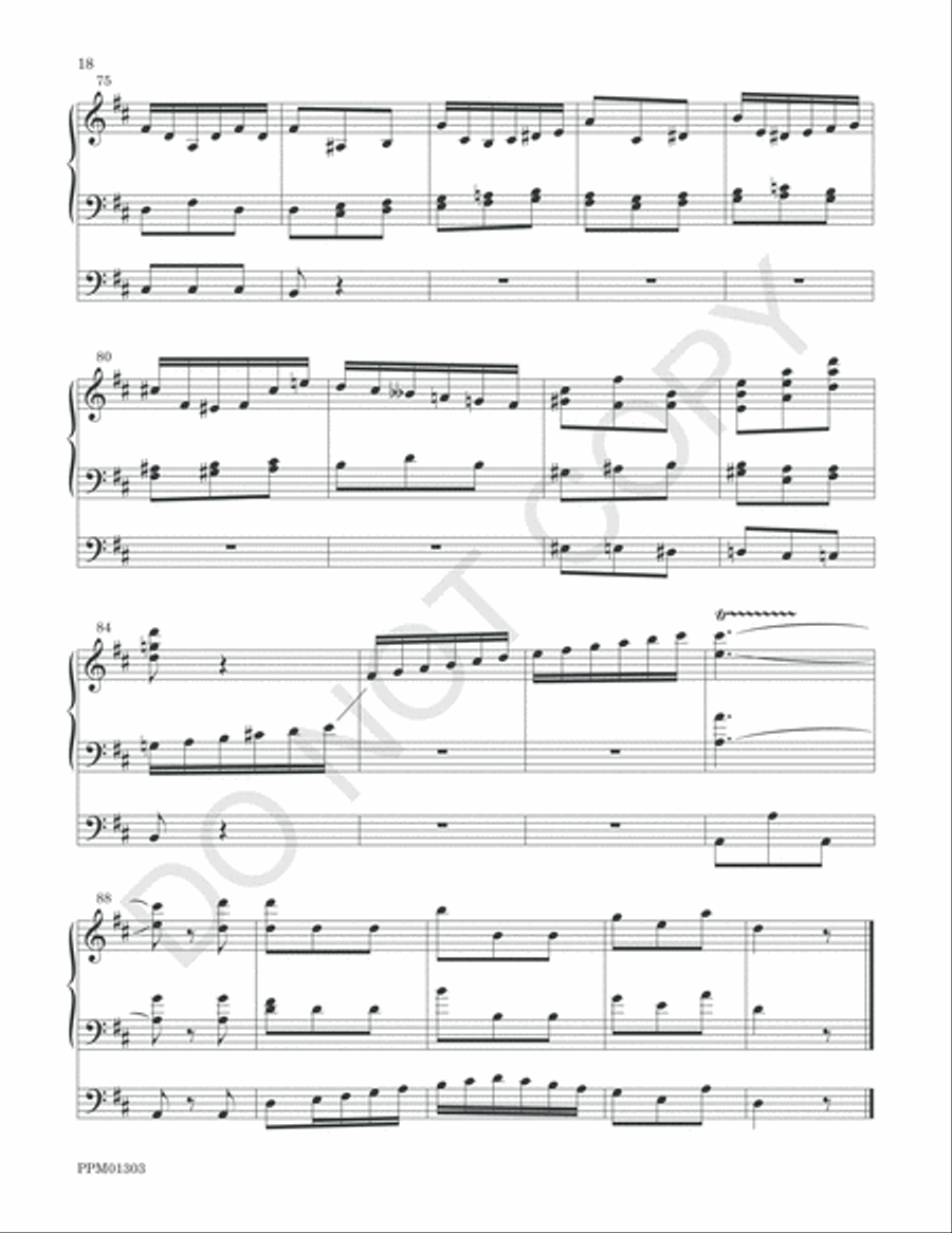 Concerto in D Organ Solo scores gallery preview page 21