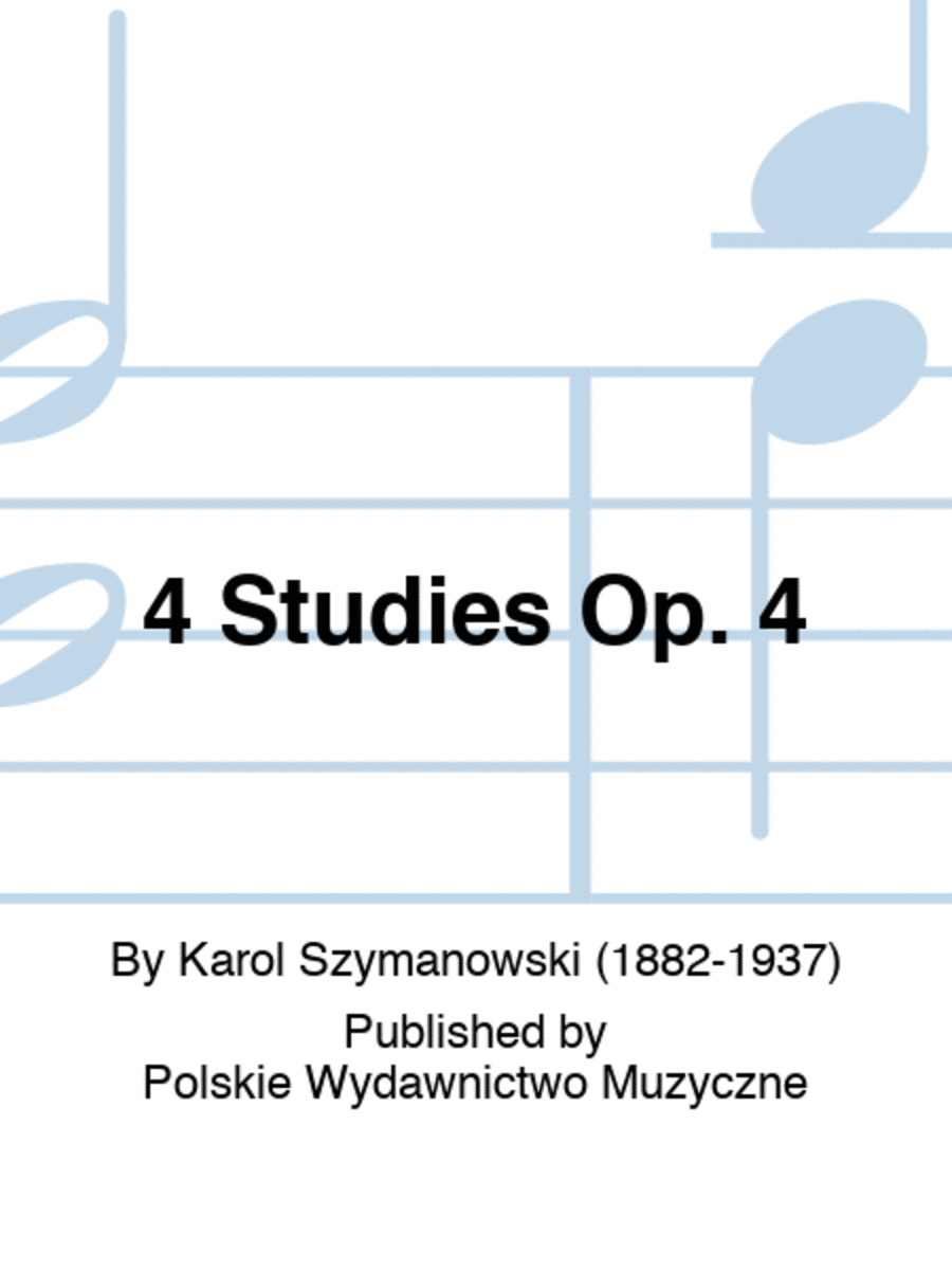4 Studies Op. 4