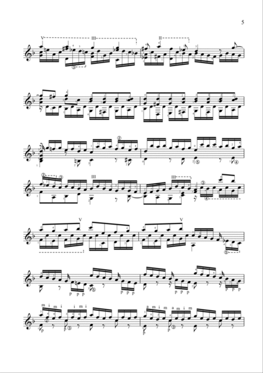 Toccata and Fugue in D minor (BWV 565) Acoustic Guitar scores gallery preview page 5