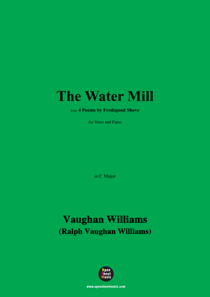 Book cover for Vaughan Williams-The Water Mill(1925),,in C Major
