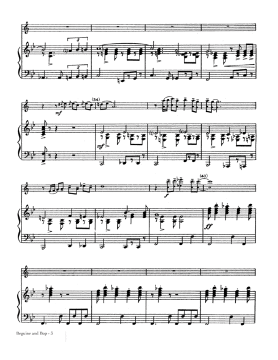 Beguine And Bop School and Community scores gallery preview page 3
