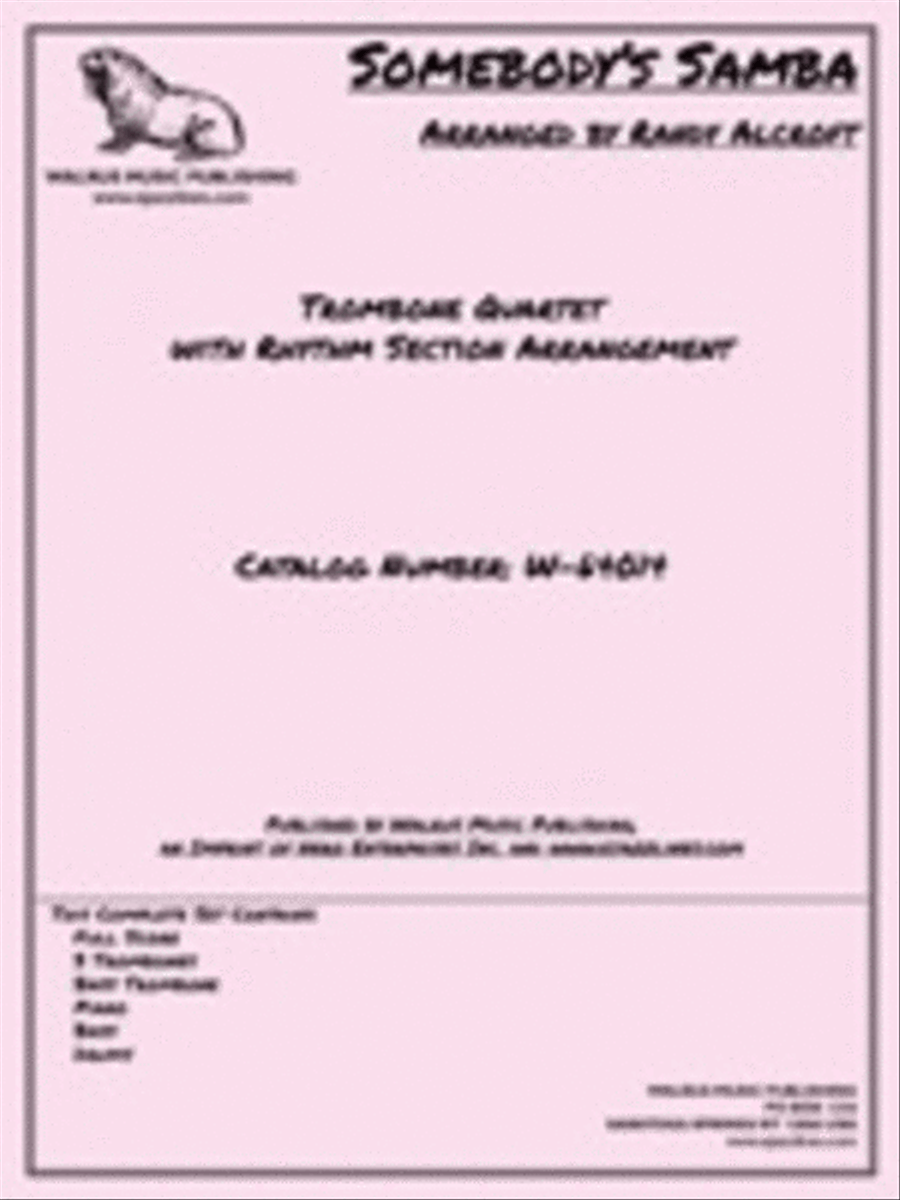 Somebody's Samba Trombone Quartet scores gallery preview page 1
