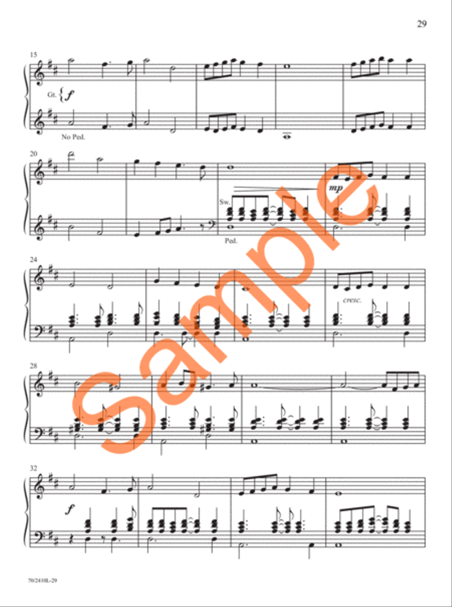 Easy Organ Library, Vol. 73 Organ Solo scores gallery preview page 19