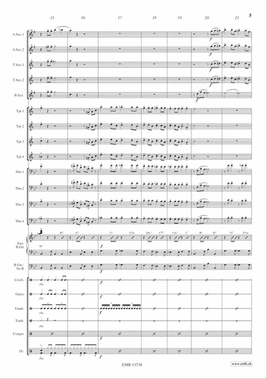 Cha Cha - Cuba Libre Big Band scores gallery preview page 6