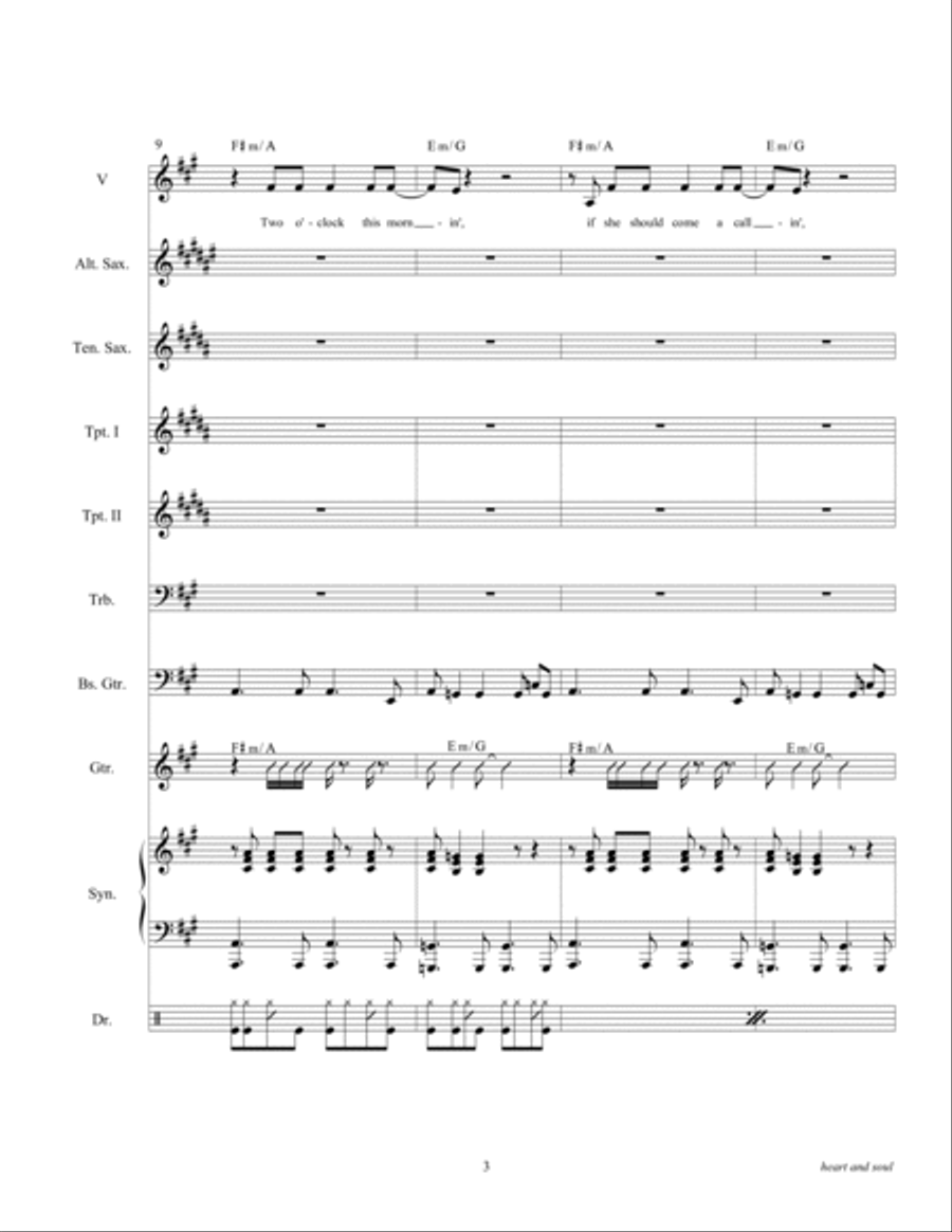 Heart And Soul Tenor Saxophone scores gallery preview page 5