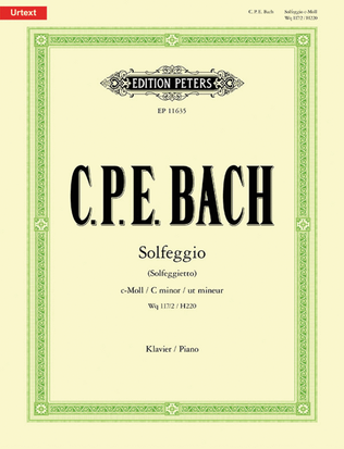 Book cover for Solfeggio (Solfeggietto)