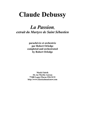 La Passion, from Le Martyr de St. Sébastien for orchestra, score only - Score Only