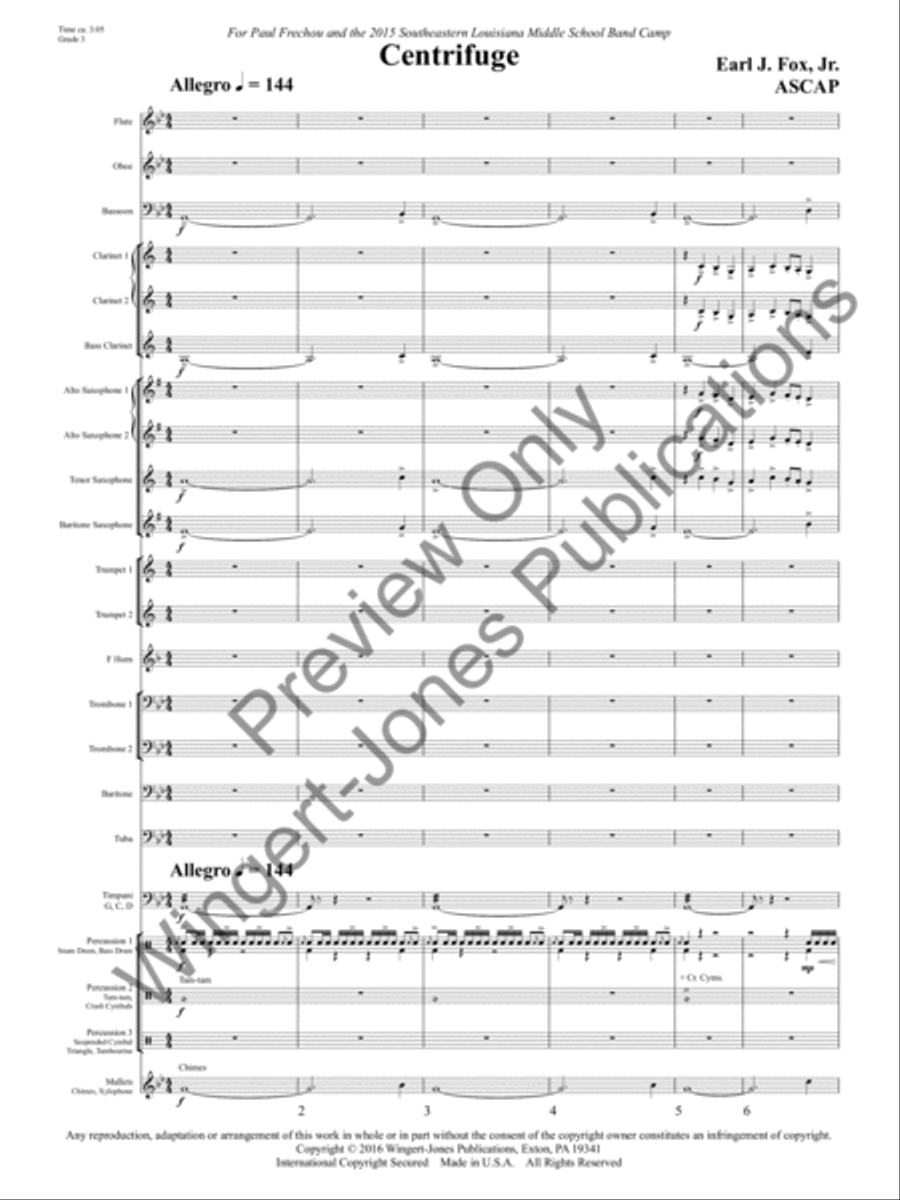 Centrifuge Centrifuge Concert Band scores gallery preview page 4