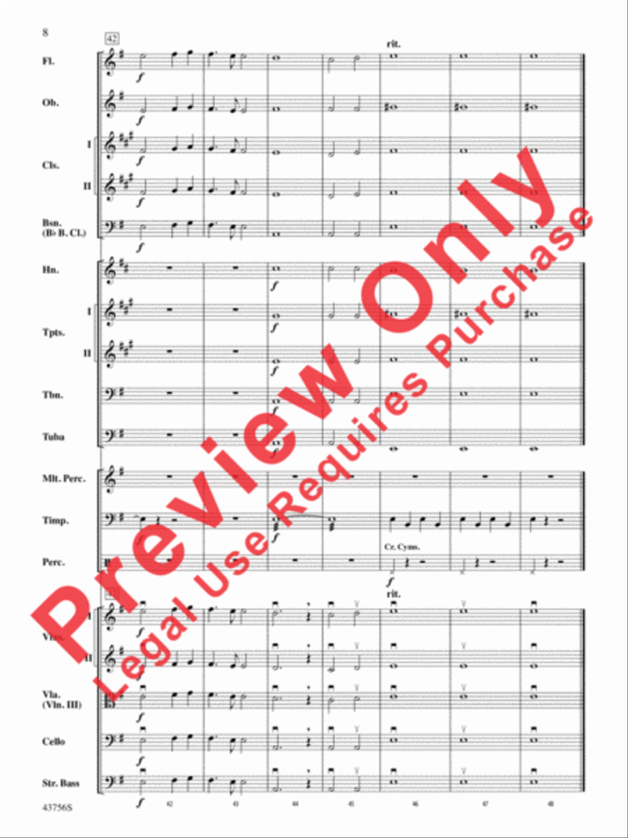 New World Symphony, Theme from the Full Orchestra scores gallery preview page 9