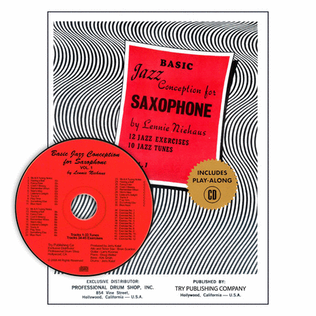 Book cover for Basic Jazz Conception For Saxophone, Volume 1 with CD