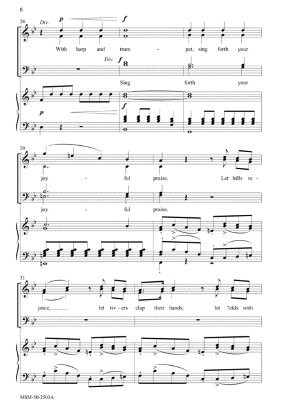 Sing to the Lord a New Song (Downloadable Choral Score)