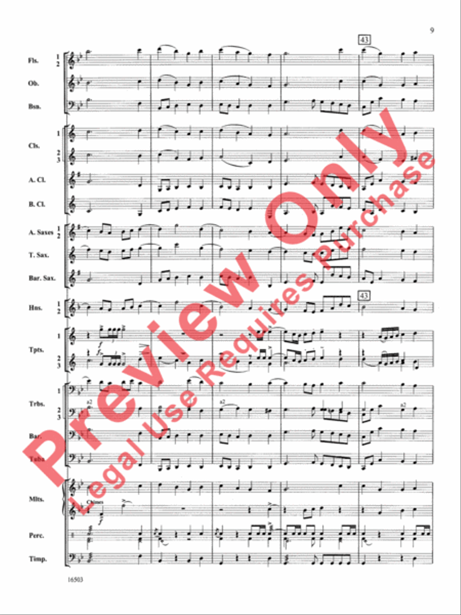 A Winter's Carol Concert Band scores gallery preview page 10