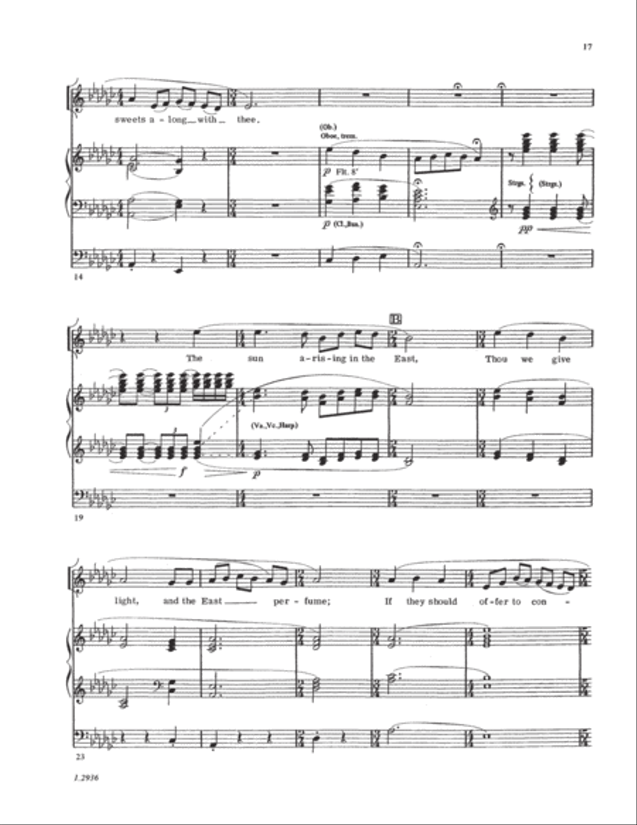Five Mystical Songs Choir scores gallery preview page 17