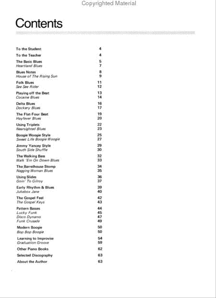 Beginning Blues Piano Beginning Blues Piano Piano Solo scores gallery preview page 2