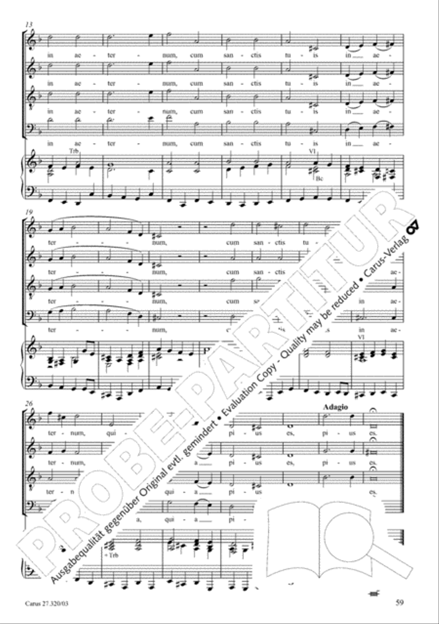 Requiem in D minor 4-Part scores gallery preview page 60