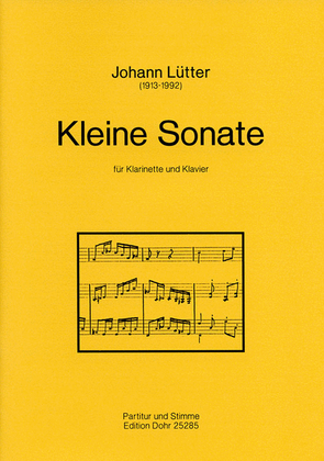 Book cover for Kleine Sonate für Klarinette und Klavier