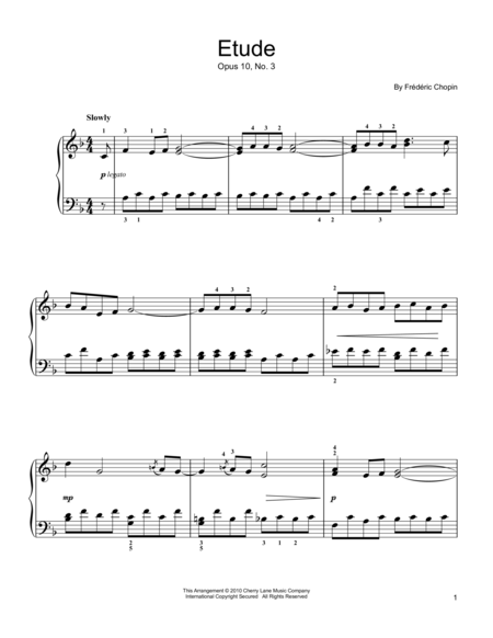 Etude Op. 10, No. 3