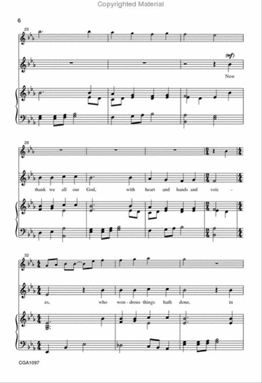 Come, Sing Your Thanks to the Lord Unison Choir scores gallery preview page 5