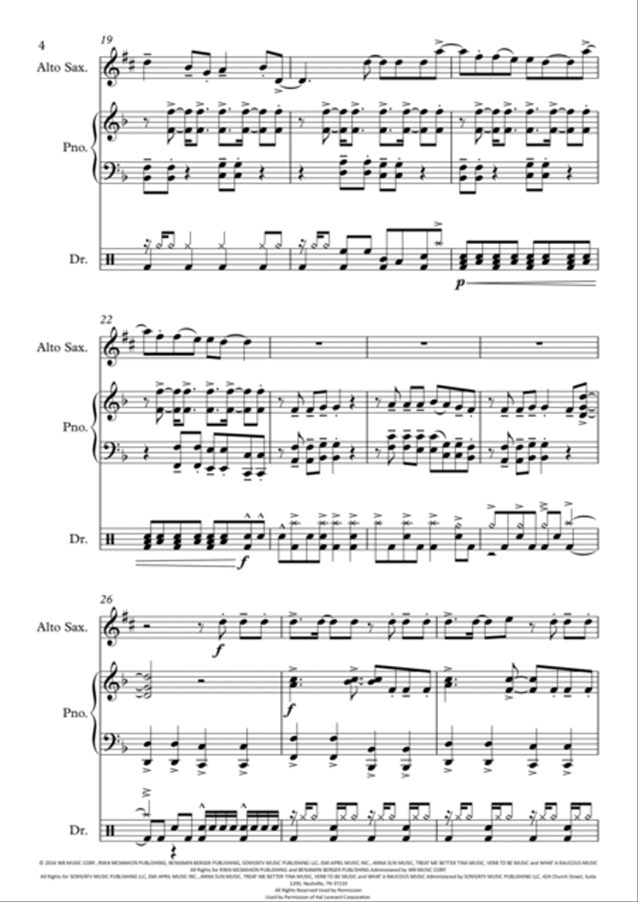 Shut Up And Dance Small Ensemble scores gallery preview page 5