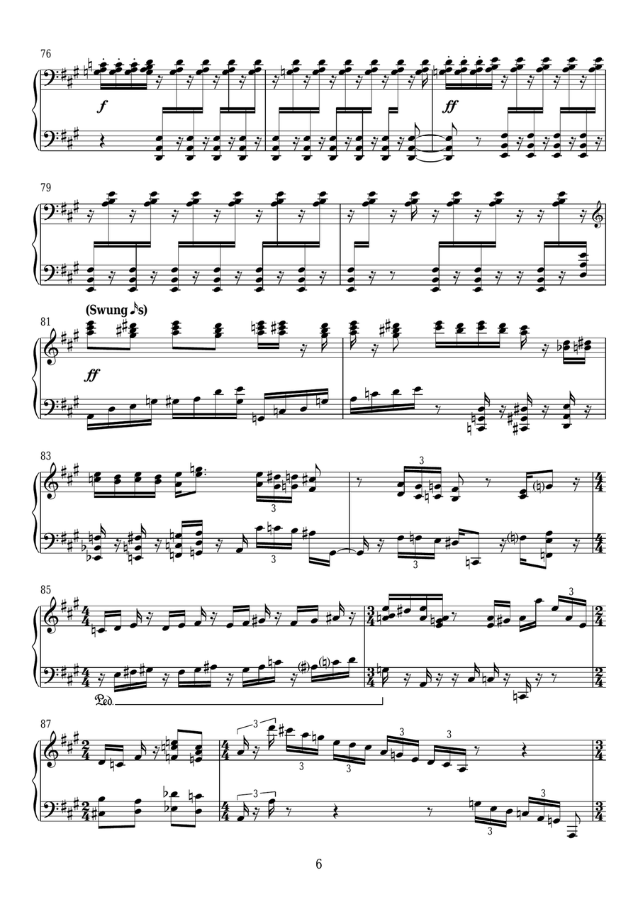 The Walrus In Memoriam Piano Solo scores gallery preview page 6