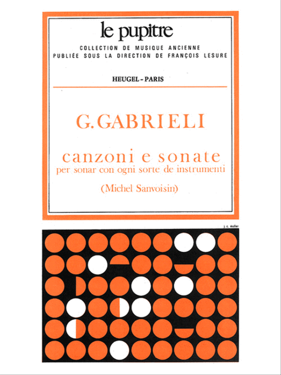 Canzoni e Sonate pour divers Instruments Score scores gallery preview page 1
