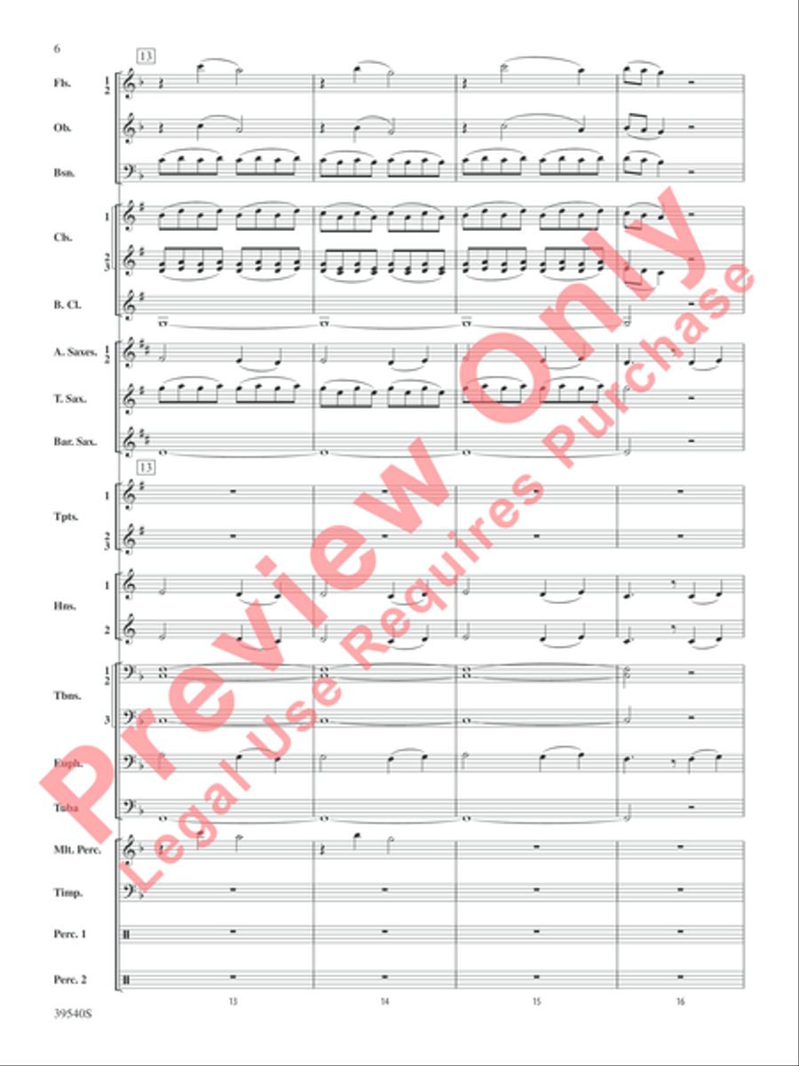 Carols from the British Isles Concert Band scores gallery preview page 7