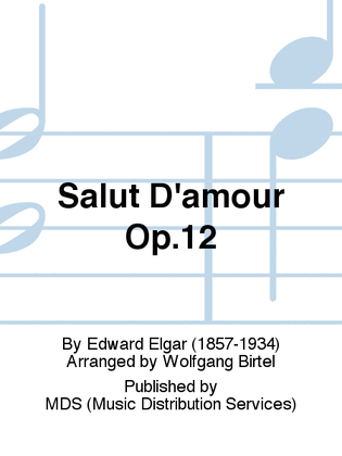 Book cover for Salut d'amour op.12