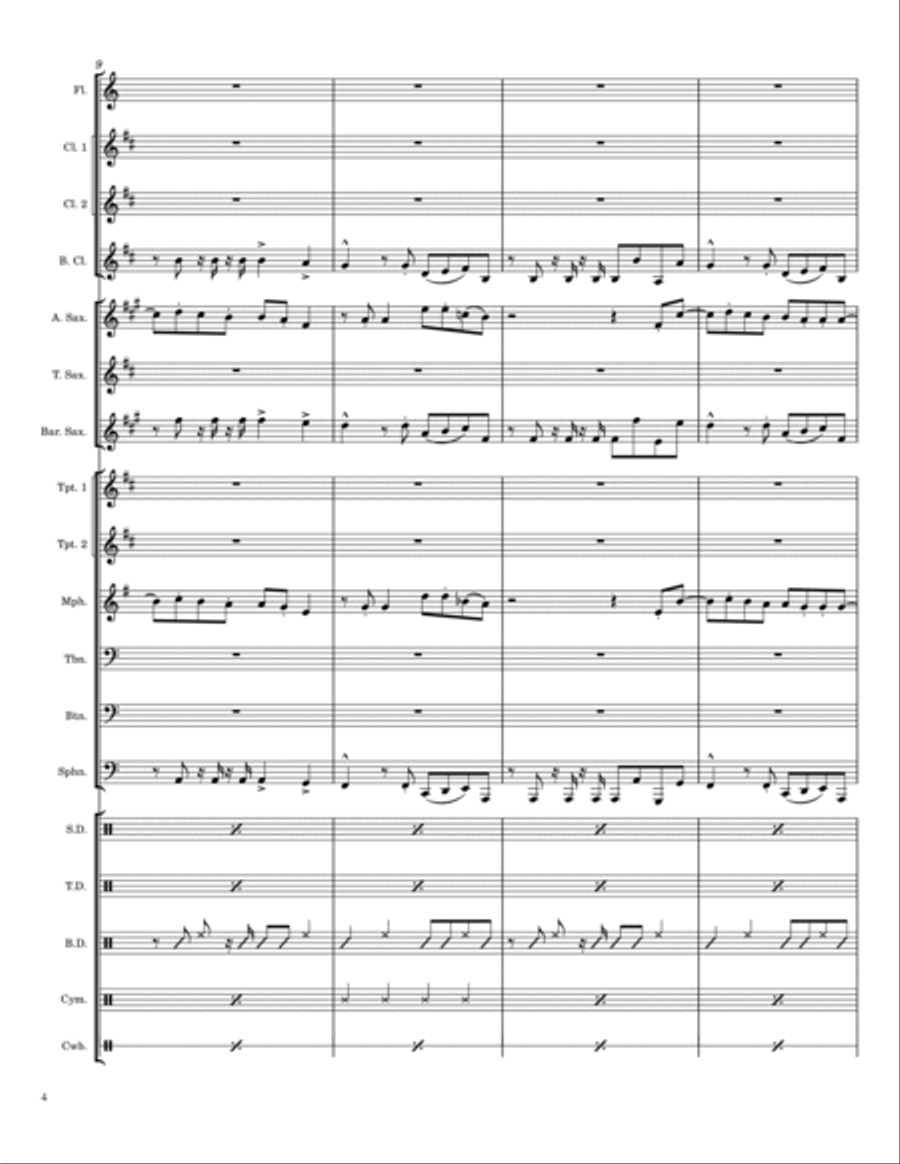 Preach Preach Marching Band scores gallery preview page 4