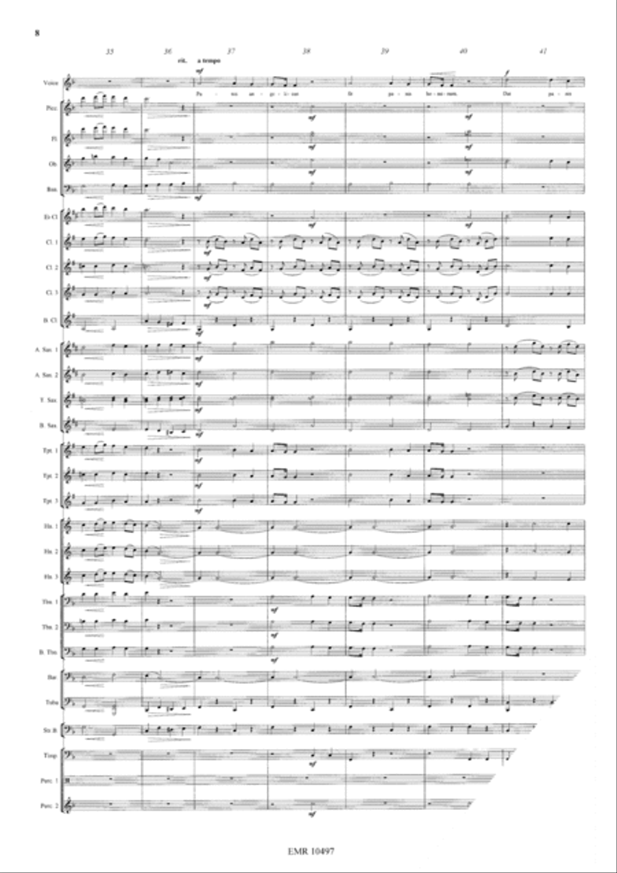 Panis Angelicus Panis Angelicus Concert Band scores gallery preview page 8