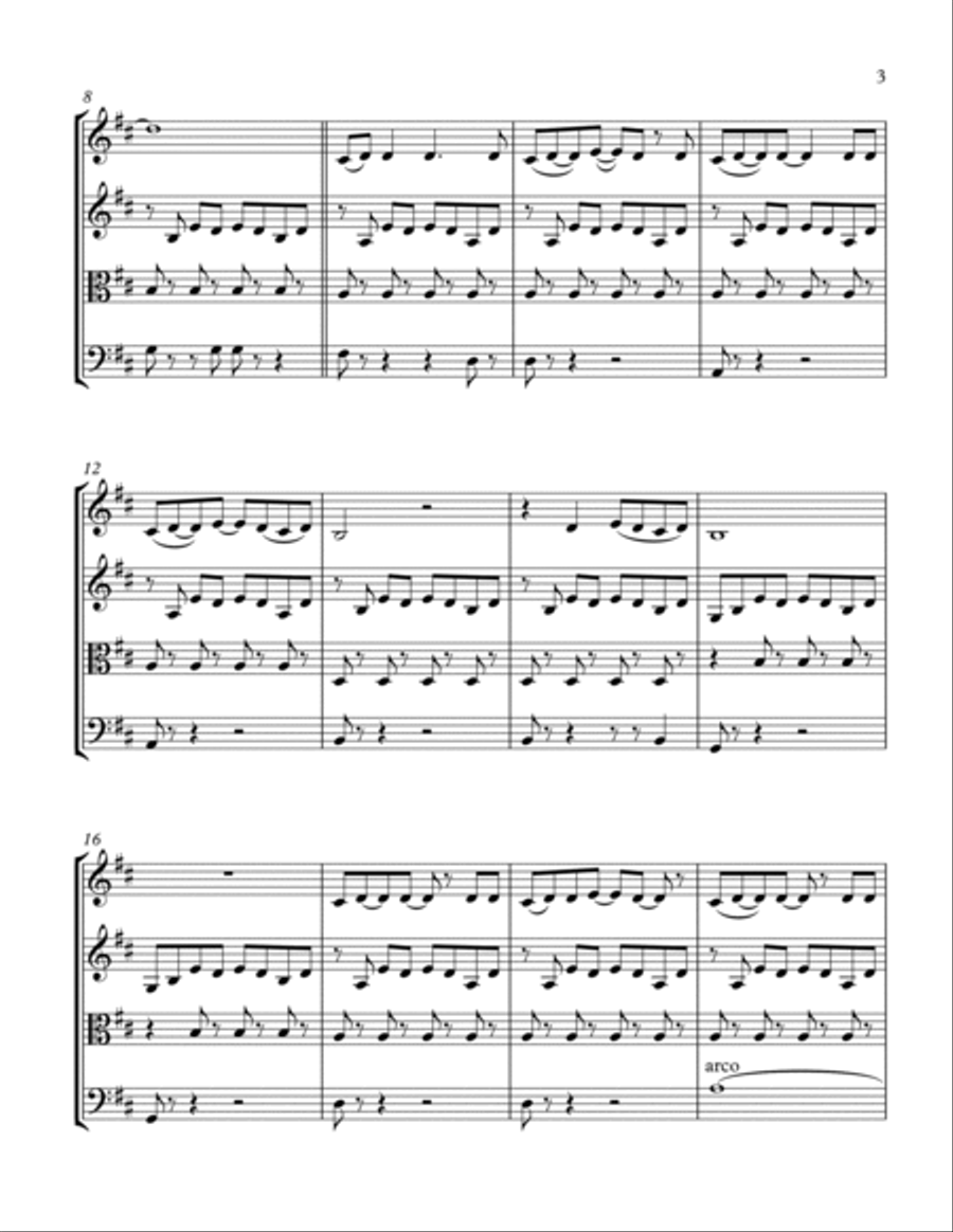 Love Story String Quartet scores gallery preview page 5