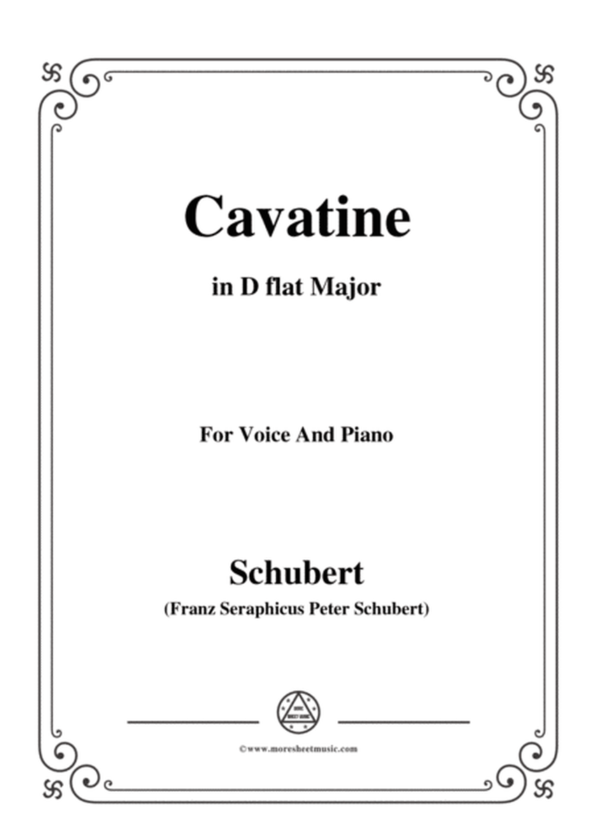 Schubert-Cavatine,from the opera 'Alfonso und Estrella'(D.732),in D flat Major,for Voice&Piano image number null