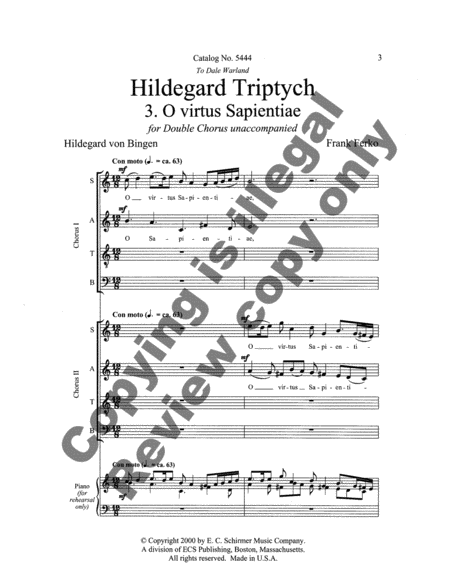 Hildegard Triptych: 3: O virtus Sapientiae image number null