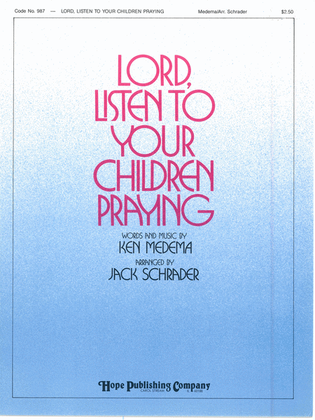 Book cover for Lord, Listen T-Schr-Med Voice; Key of D