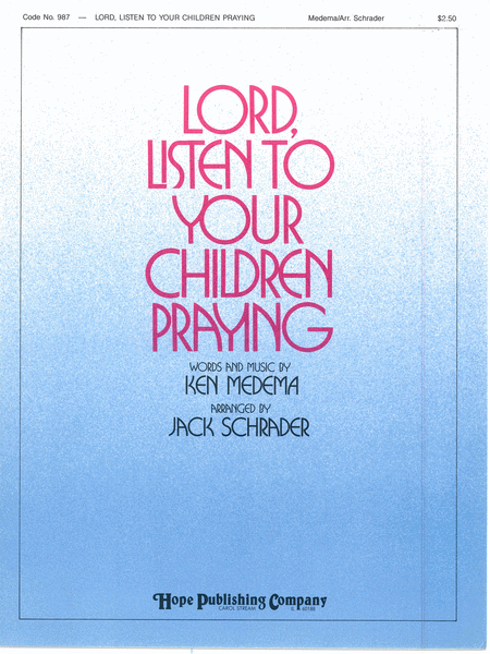 Lord, Listen T-Schr-Med Voice; Key of D