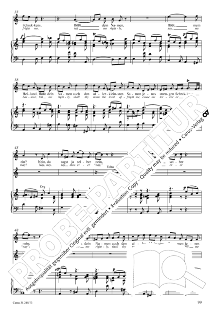 Christmas Oratorio (Weihnachtsoratorium, Teile IV-VI) 4-Part scores gallery preview page 20