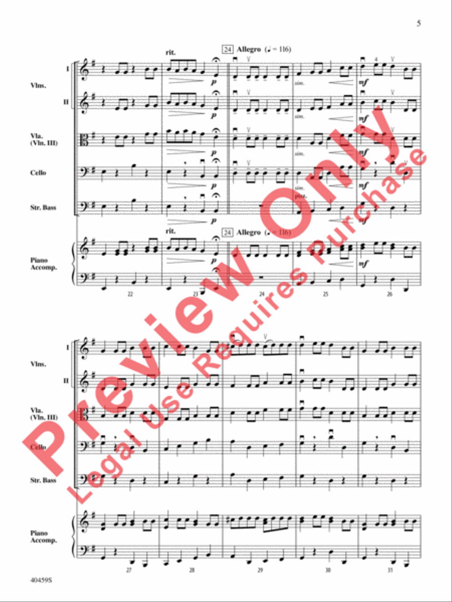Fiddler on the Housetop Fiddler on the Housetop String Orchestra scores gallery preview page 6