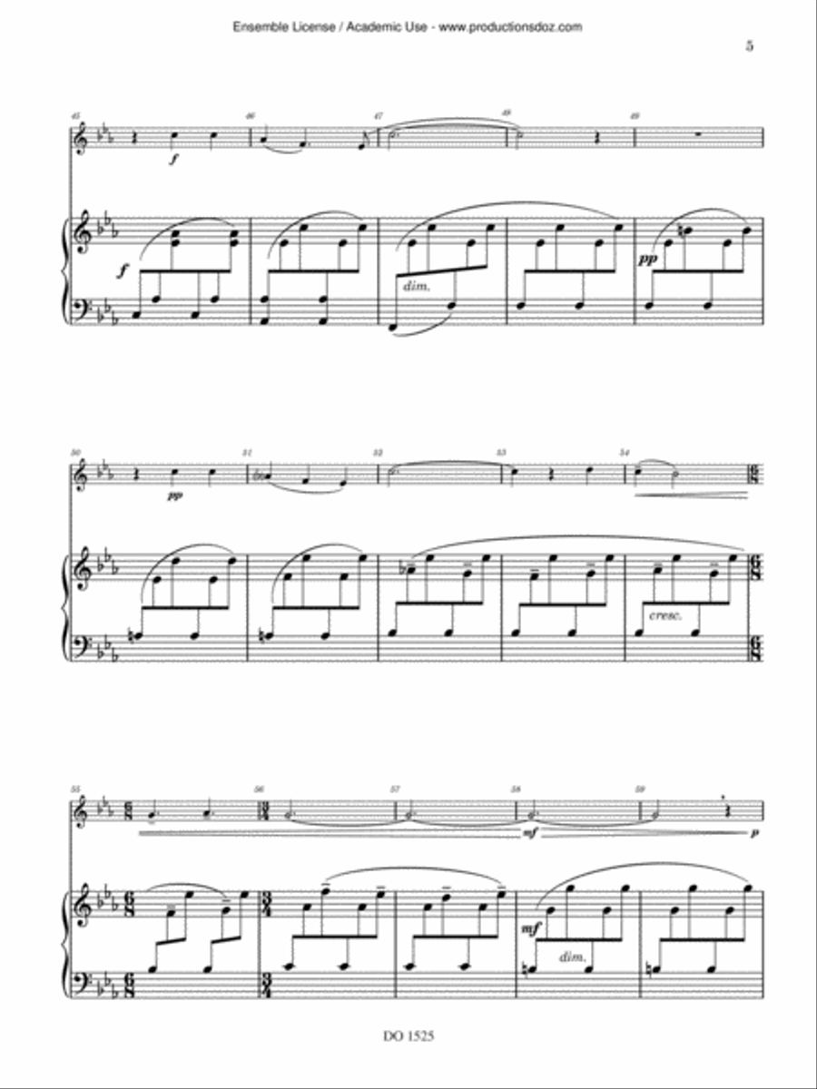 Transfigured Life - Still Life Violin Solo scores gallery preview page 5