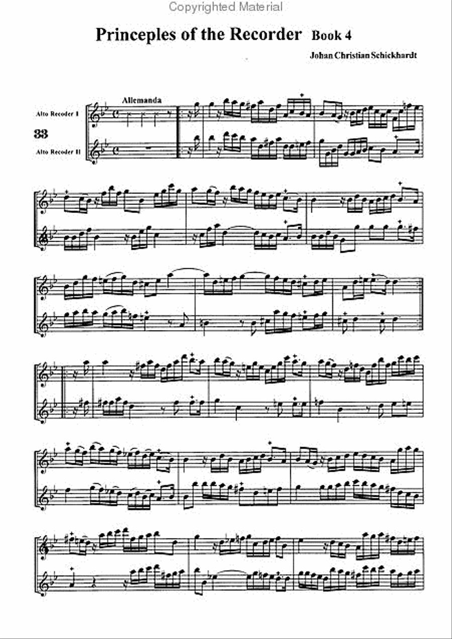 Principes de la flute(Principles of the flute) Book 4 Flute scores gallery preview page 3