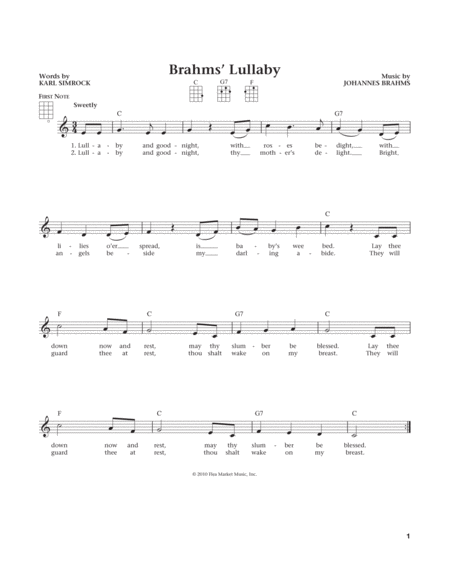 Lullaby (Cradle Song) (from The Daily Ukulele) (arr. Liz and Jim Beloff)