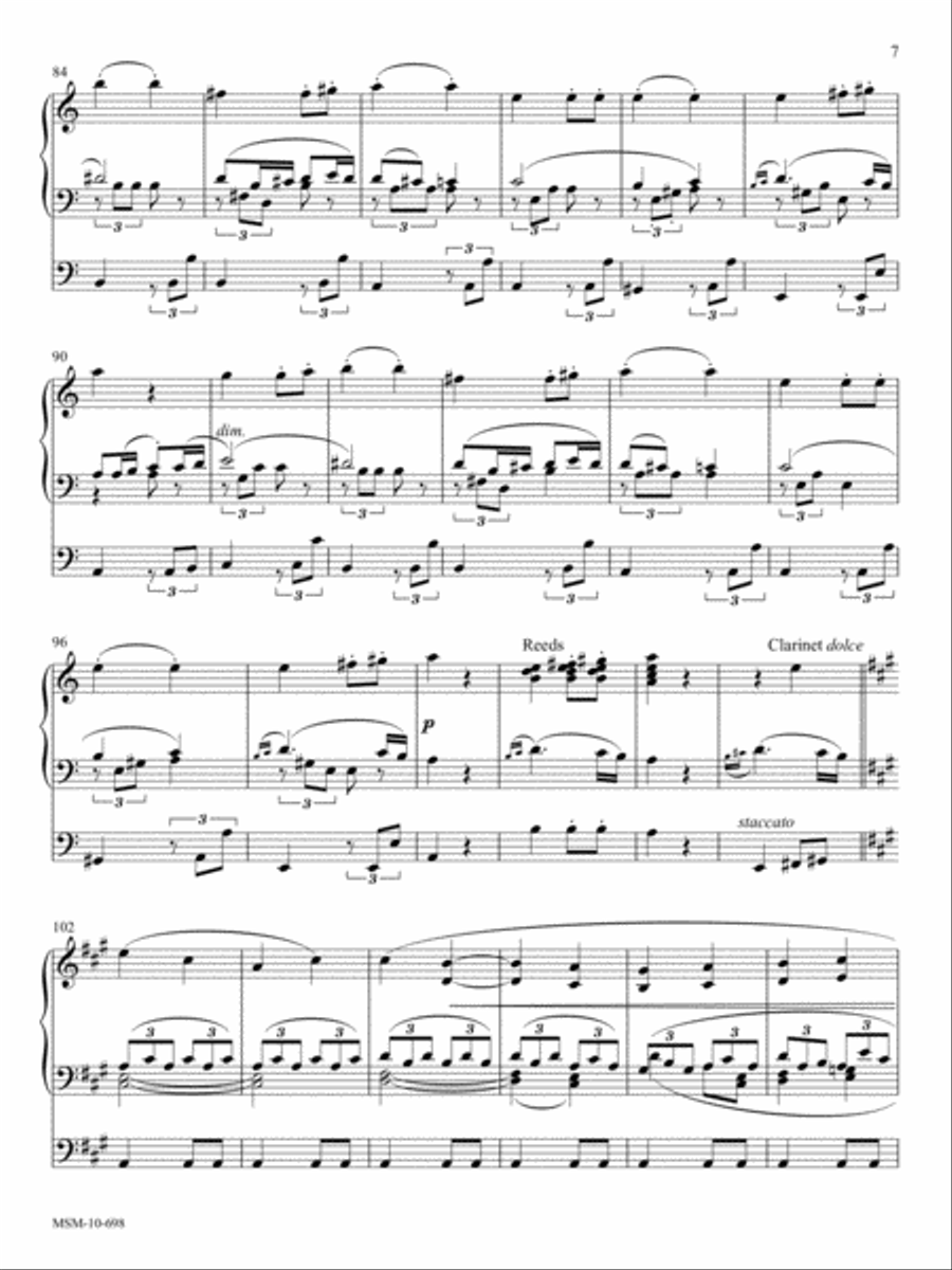 Allegretto (Symphony No. 7, Opus 92) Organ scores gallery preview page 13